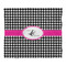 Houndstooth w/Pink Accent Comforter - King - Front