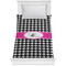 Houndstooth w/Pink Accent Comforter (Twin)