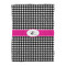 Houndstooth w/Pink Accent Comforter - Twin XL - Front