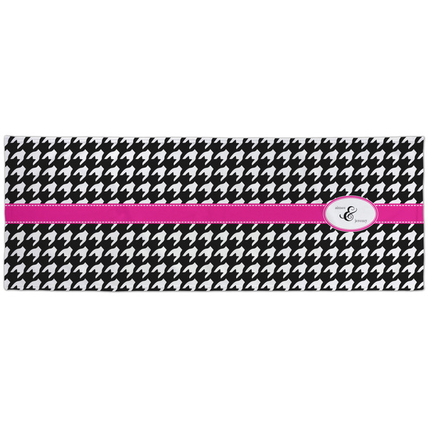 Houndstooth w/Pink Accent Cooling Towel- Approval