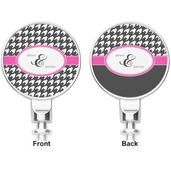 Houndstooth w/Pink Accent Corkscrew - Apvl