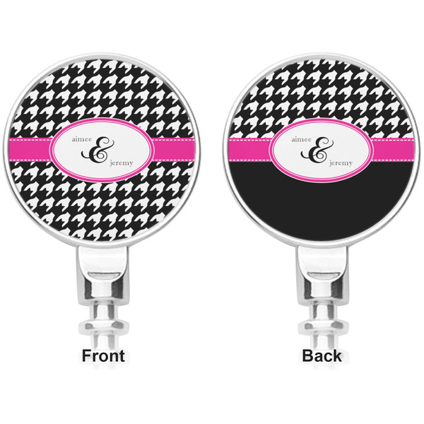 Houndstooth w/Pink Accent Corkscrew - Apvl