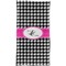 Houndstooth w/Pink Accent Crib Comforter/Quilt - Apvl