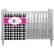 Houndstooth w/Pink Accent Crib - Profile