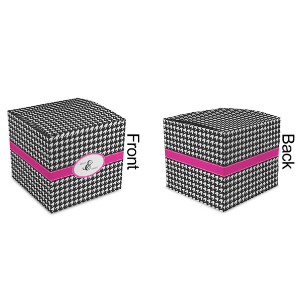 Houndstooth w/Pink Accent Cubic Gift Box - Approval
