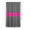 Houndstooth w/Pink Accent Curtain - 50"x84" Panel