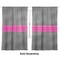 Houndstooth w/Pink Accent Personalized Curtains