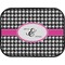 Houndstooth w/Pink Accent Custom Car Floor Mats (Back Seat)