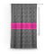 Houndstooth w/Pink Accent Custom Curtain With Window and Rod