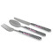 Houndstooth w/Pink Accent Cutlery Set - MAIN