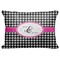 Houndstooth w/Pink Accent Decorative Baby Pillow - Apvl