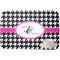 Houndstooth w/Pink Accent Dish Drying Mat