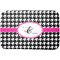 Houndstooth w/Pink Accent Dish Drying Mat - Approval