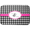 Houndstooth w/Pink Accent Dish Drying Mat (Personalized)