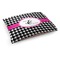 Houndstooth w/Pink Accent Dog Bed