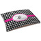 Houndstooth w/Pink Accent Dog Beds - SMALL