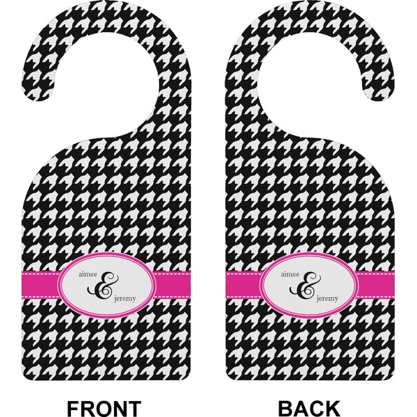 Houndstooth w/Pink Accent Door Hanger (Approval)