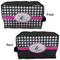 Houndstooth w/Pink Accent Dopp Kit - Approval