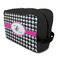 Houndstooth w/Pink Accent Dopp Kit - Front/Main