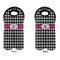 Houndstooth w/Pink Accent Double Wine Tote - APPROVAL (new)