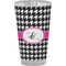 Houndstooth w/Pink Accent Pint Glass - Full Color - Front View