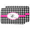 Houndstooth w/Pink Accent Drying Dish Mat - MAIN