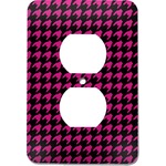 Houndstooth w/Pink Accent Electric Outlet Plate