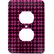 Houndstooth w/Pink Accent Electric Outlet Plate