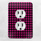 Houndstooth w/Pink Accent Electric Outlet Plate - LIFESTYLE