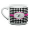Houndstooth w/Pink Accent Espresso Cup - 6oz (Double Shot) (MAIN)