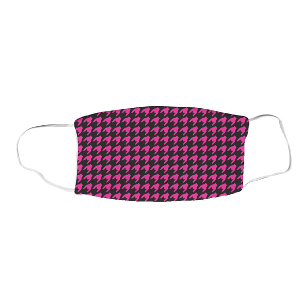 Houndstooth w/Pink Accent Fabric Face Mask
