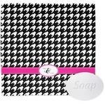 Houndstooth w/Pink Accent Washcloth (Personalized)