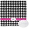 Houndstooth w/Pink Accent Wash Cloth with soap