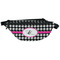 Houndstooth w/Pink Accent Fanny Pack - Front
