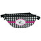 Houndstooth w/Pink Accent Fanny Pack - Classic Style (Personalized)