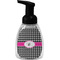 Houndstooth w/Pink Accent Foam Soap Bottle - Black (Personalized)