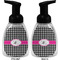 Houndstooth w/Pink Accent Foam Soap Bottle (Front & Back)