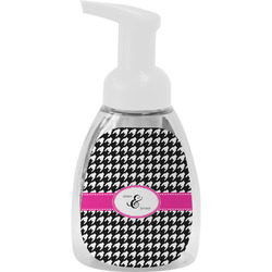 Houndstooth w/Pink Accent Foam Soap Bottle (Personalized)