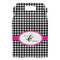 Houndstooth w/Pink Accent Gable Favor Box - Front