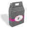 Houndstooth w/Pink Accent Gable Favor Box - Main