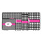 Houndstooth w/Pink Accent Gaming Mats - SIZE CHART