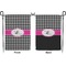 Houndstooth w/Pink Accent Garden Flag - Double Sided Front and Back