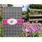 Houndstooth w/Pink Accent Garden Flag - Outside In Flowers