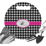 Houndstooth w/Pink Accent Gardening Knee Cushion (Personalized)