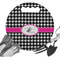 Houndstooth w/Pink Accent Gardening Knee Pad / Cushion
