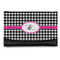 Houndstooth w/Pink Accent Genuine Leather Women's Wallet - Small (Personalized)