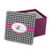 Houndstooth w/Pink Accent Gift Boxes with Lid - Parent/Main