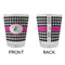 Houndstooth w/Pink Accent Glass Shot Glass - Standard - APPROVAL