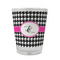 Houndstooth w/Pink Accent Glass Shot Glass - Standard - FRONT