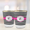 Houndstooth w/Pink Accent Glass Shot Glass - with gold rim - LIFESTYLE